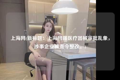 上海网(新标题：上海网曝医疗器械审批乱象，涉事企业被责令整改。)